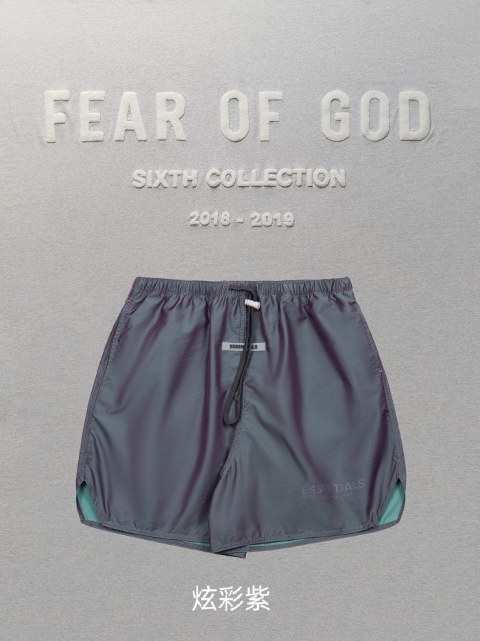 1:1 quality version Fear of God Fog ESSENTIALS 3M Nylon shorts 5 colors