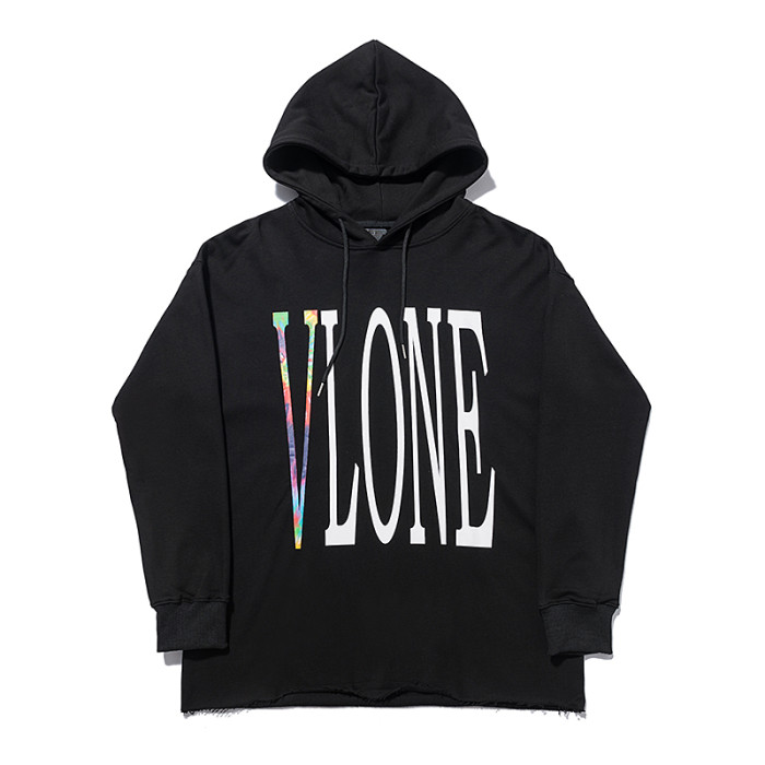 Vlone high hoodie black & white
