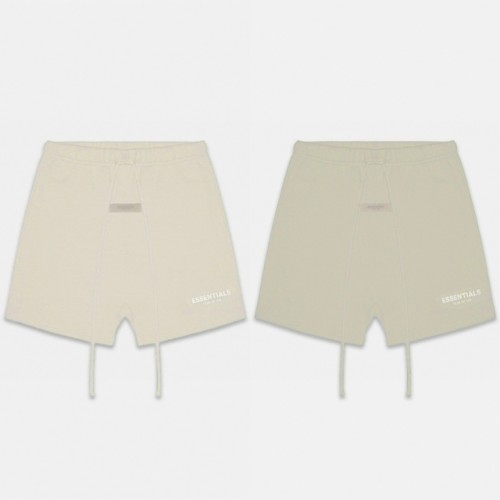 1:1 quality version Fear of God ESSENTIALS 2022 small flocked logo shorts