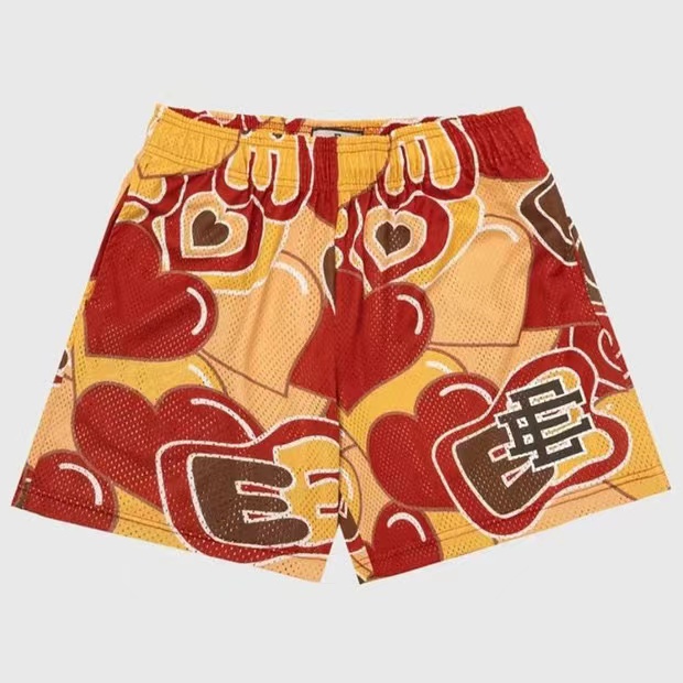 eric emanuel heart logo shorts 3 colors