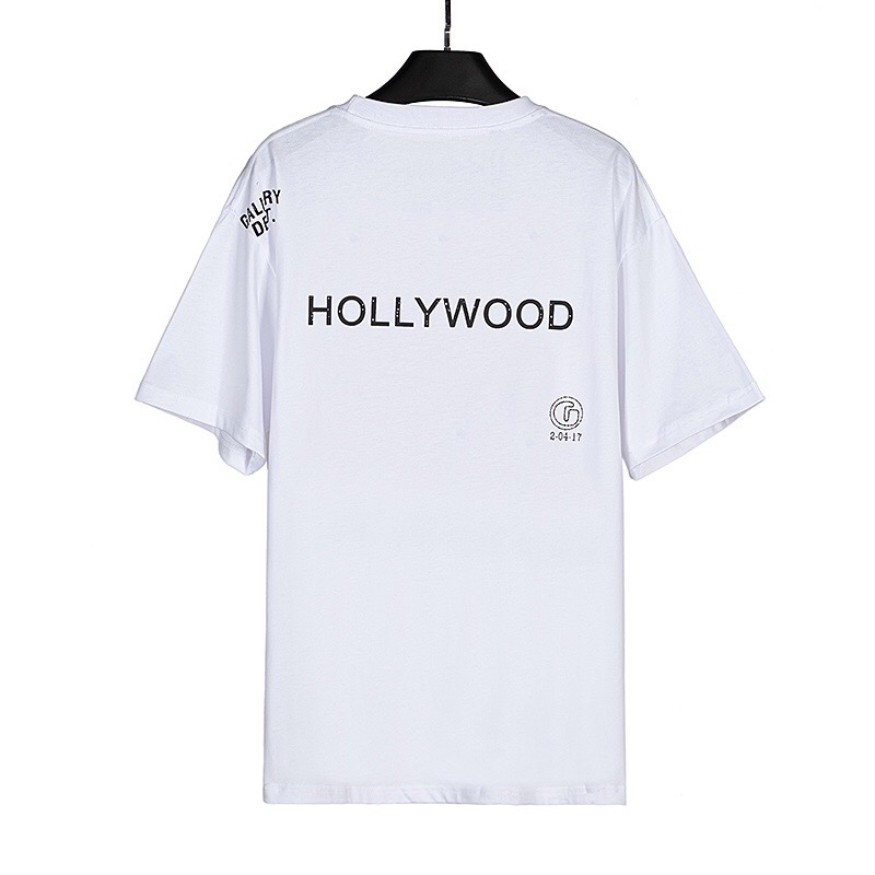 [buy more save more] wash vintage style heavy tee hollow g