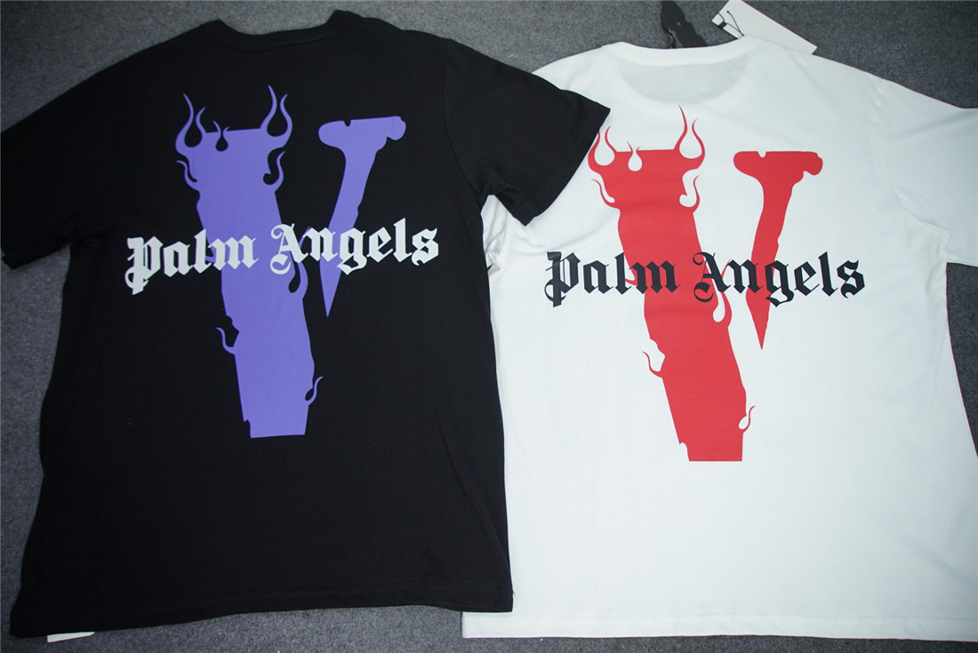 [buy more save more] vlone x palm flame tee white black