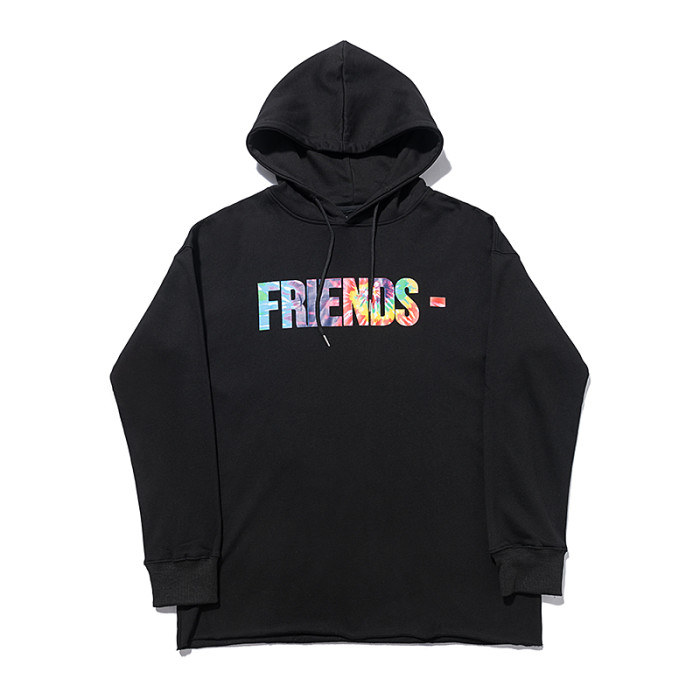 Vlone half-conscious friends hoodie black & white