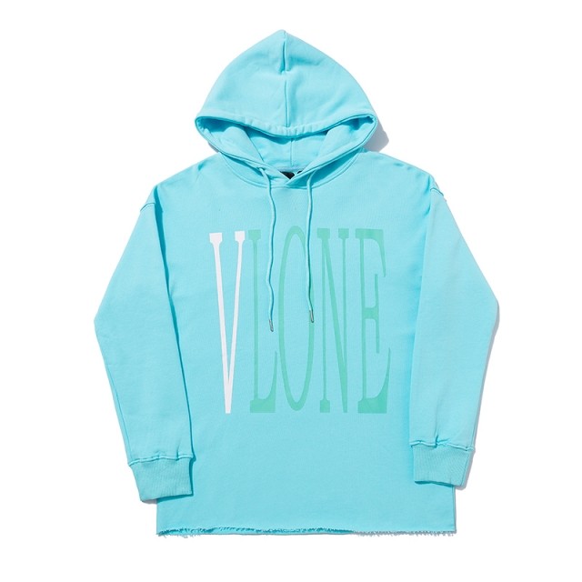 Vlone pink blue hoodie