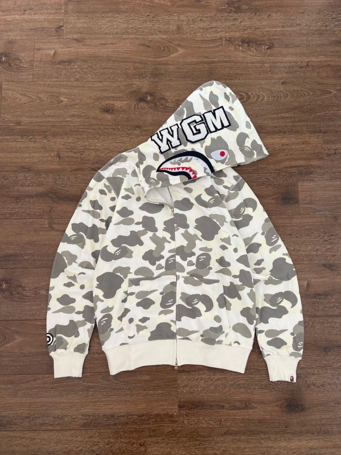 [Buy More Save More]1:1 Bape glow in dark camo shark black & white