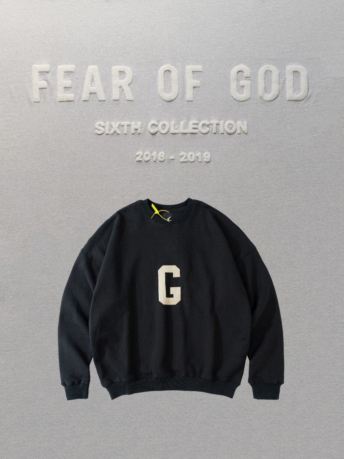 Fear of God 7th Collection big G logo sweatshirt