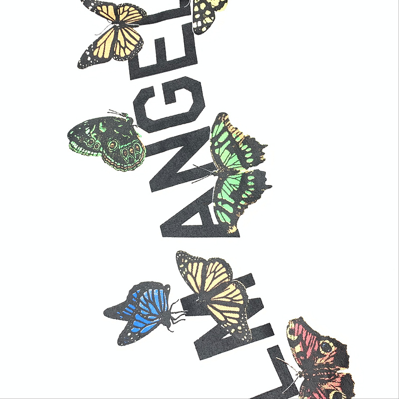 [buy more save more] palm angеls 20ss butterfly letter logo tee