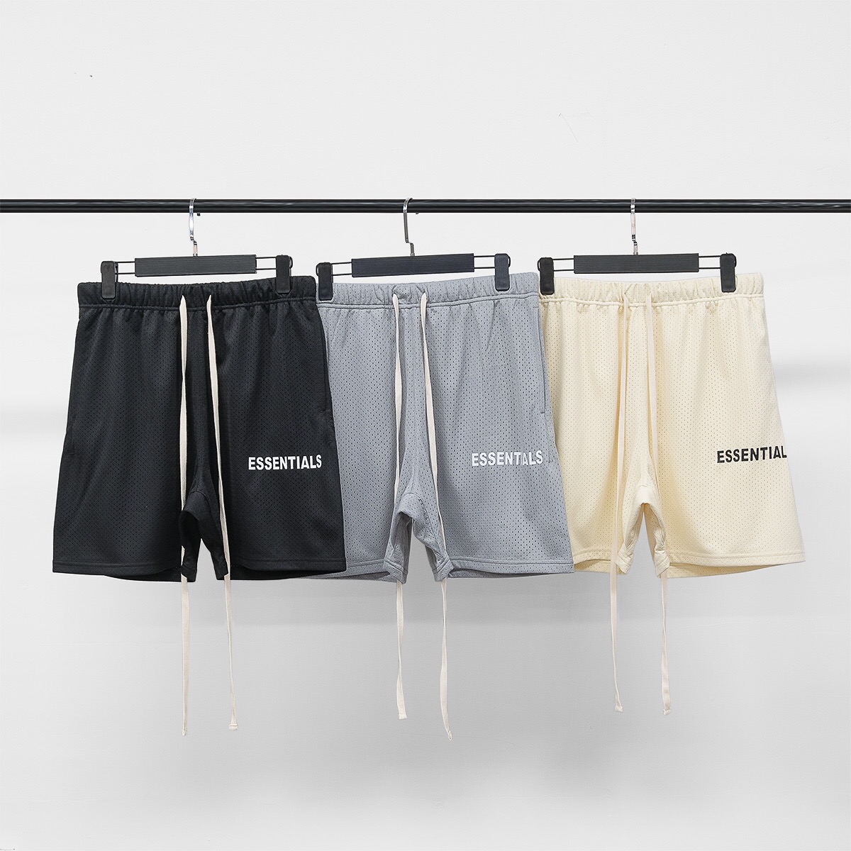 [buy more save more] fear of god fog essentials mesh shorts