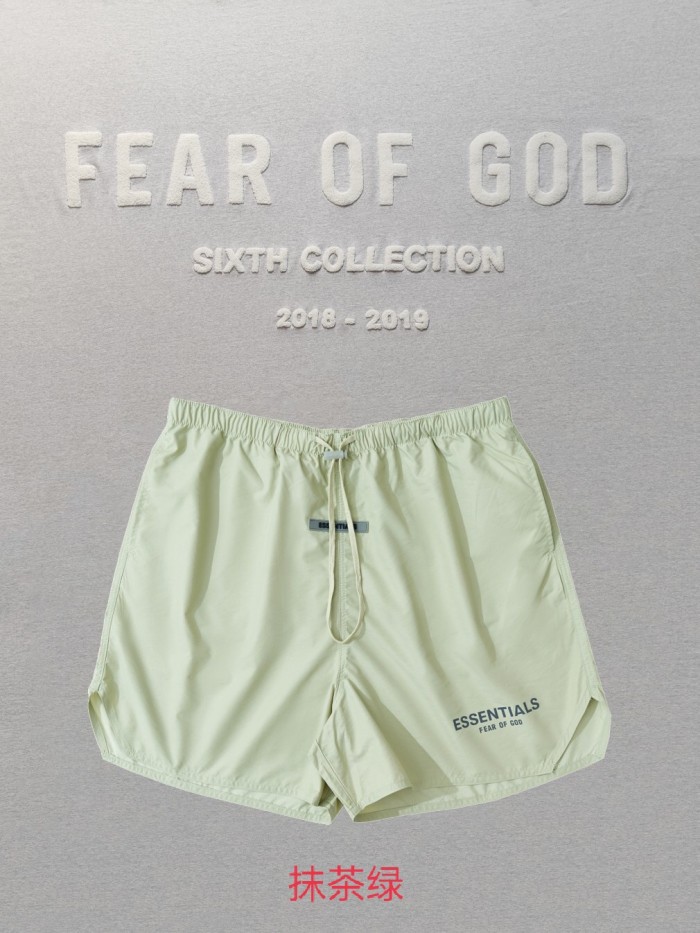 1:1 quality version Fear of God Fog ESSENTIALS 3M Nylon shorts 5 colors