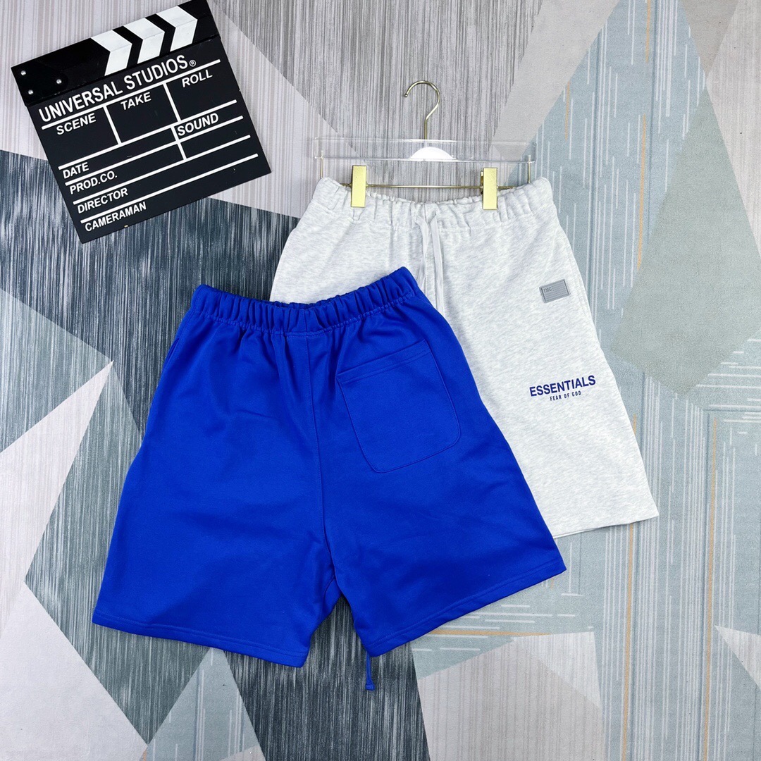 [buy more save more]1:1 quality version fear of god essentials tmc shorts blue grey