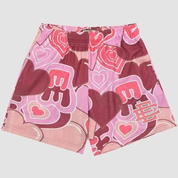 eric emanuel heart logo shorts 3 colors