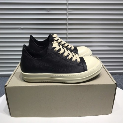 Rick 0wens canvas leather hi sneaker shoes [This pair of shoes needs to be made to order Custom made time is about 10 days]