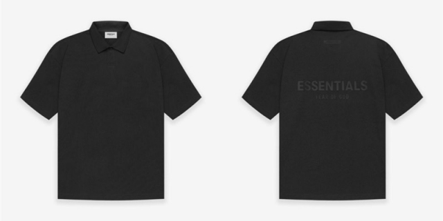 [buy more save more] 1:1 quality version fear of god essentials black lable 2021 polo shirt tee