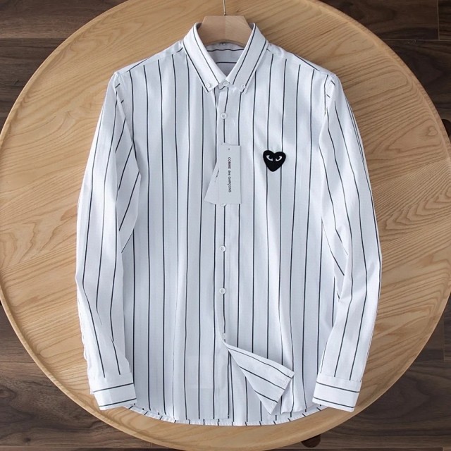 [Buy more Save more] CDG Play black logo stripe shirt