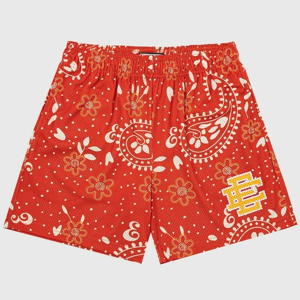 [buy more save more] eric emanuel bandana logo shorts