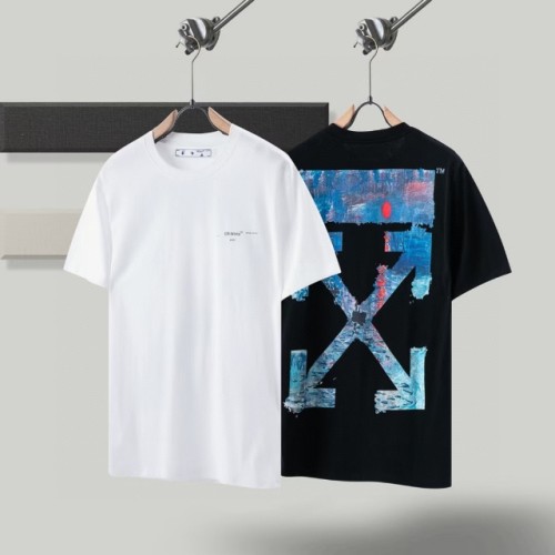 Off-white Blue Oil Painting Tee