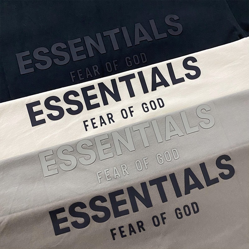 [buy more save more] 1:1 quality version fear of god essentials black lable 2021 polo shirt tee