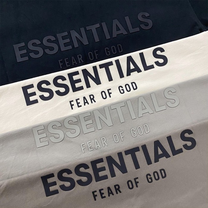 1:1 quality version Fear of God ESSENTIALS black lable 2021 polo shirt tee
