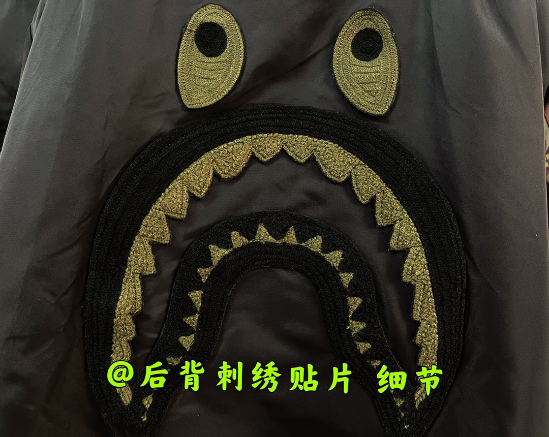 [buy more save more]bape shark camo green jacket 2 colors