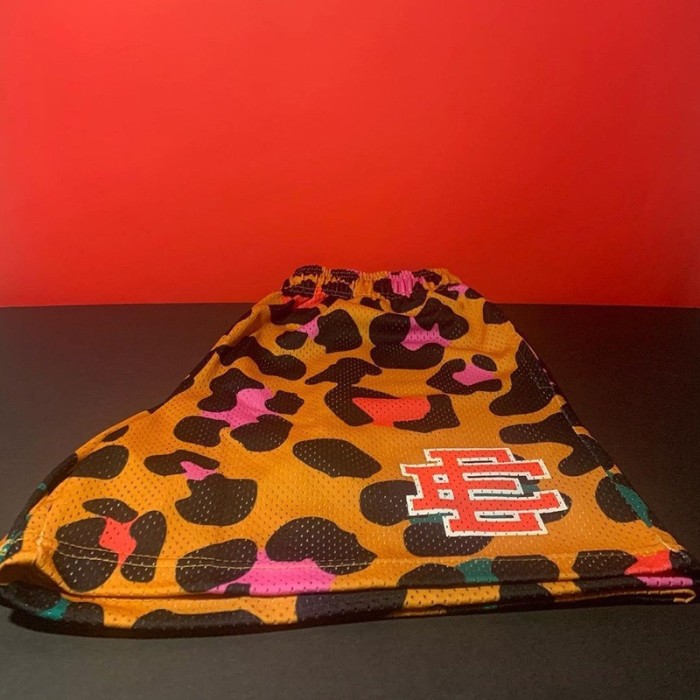 Eric Emanuel EE logo leopard shorts 3 colors