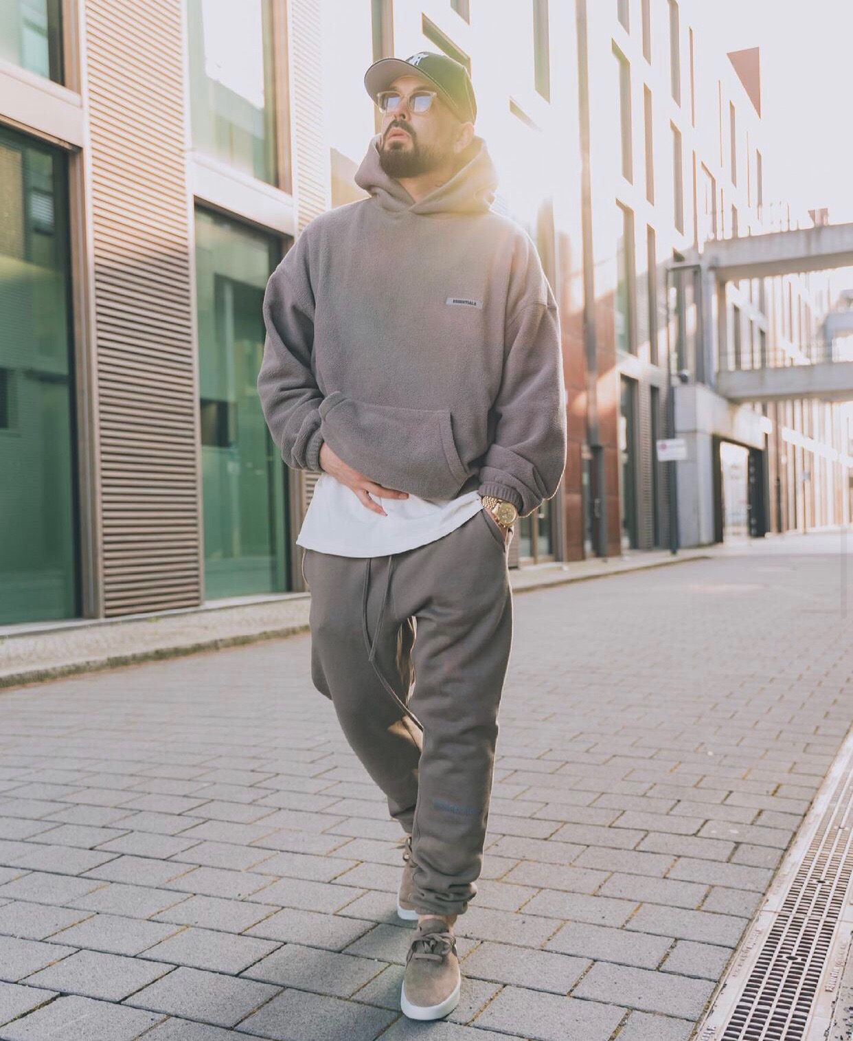 [buy more save more]1:1 quality version fear of god essentials fleece hoodie