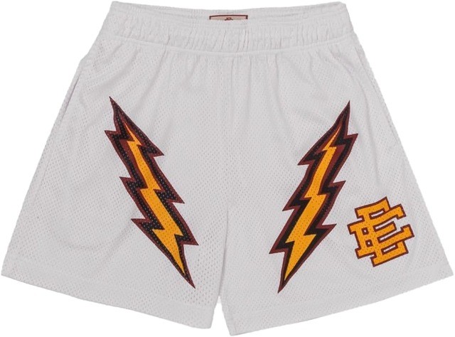 Eric Emanuel Golden state Warriors double lighting logo shorts 8 colors