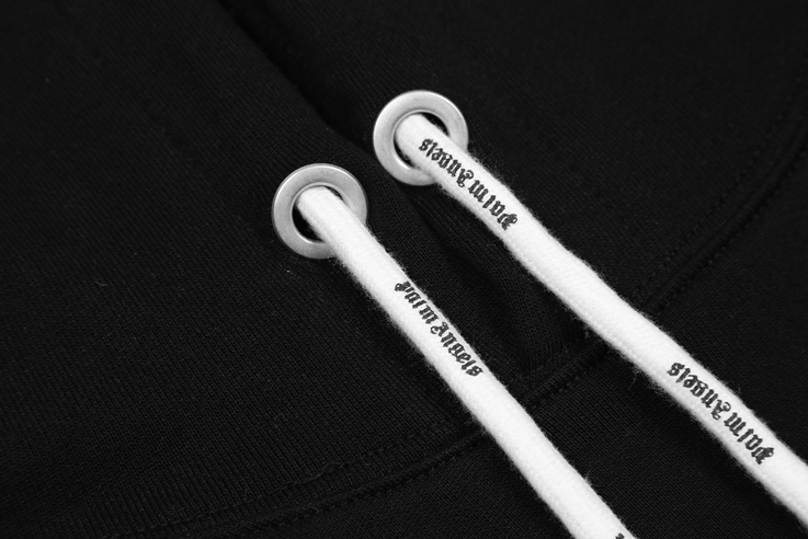 [buy more save more] palm angels flag bear hoodie black & white