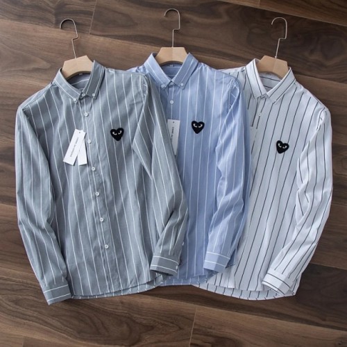 [Buy more Save more] CDG Play black logo stripe shirt