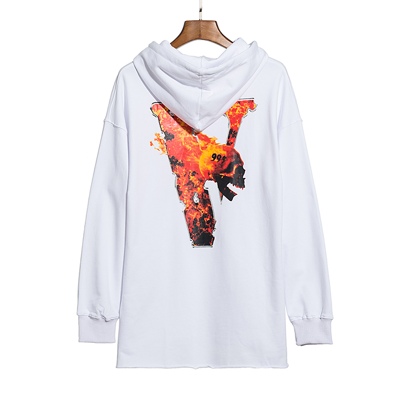 [buy more save more]vlone fire human skeleton hoodie