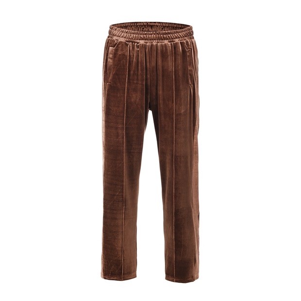 [Buy more Save more]Street style velvet pants black brown