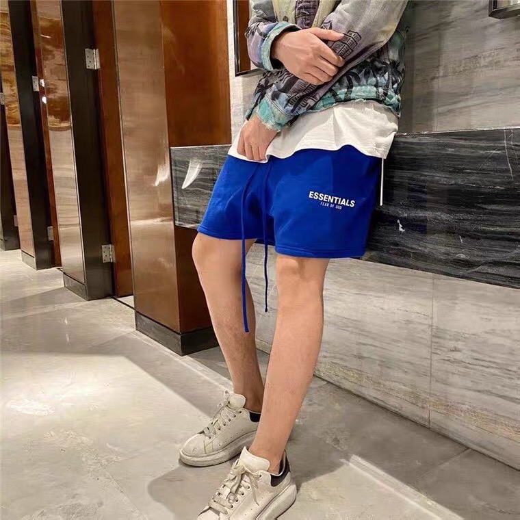 [buy more save more]1:1 quality version fear of god essentials tmc shorts blue grey
