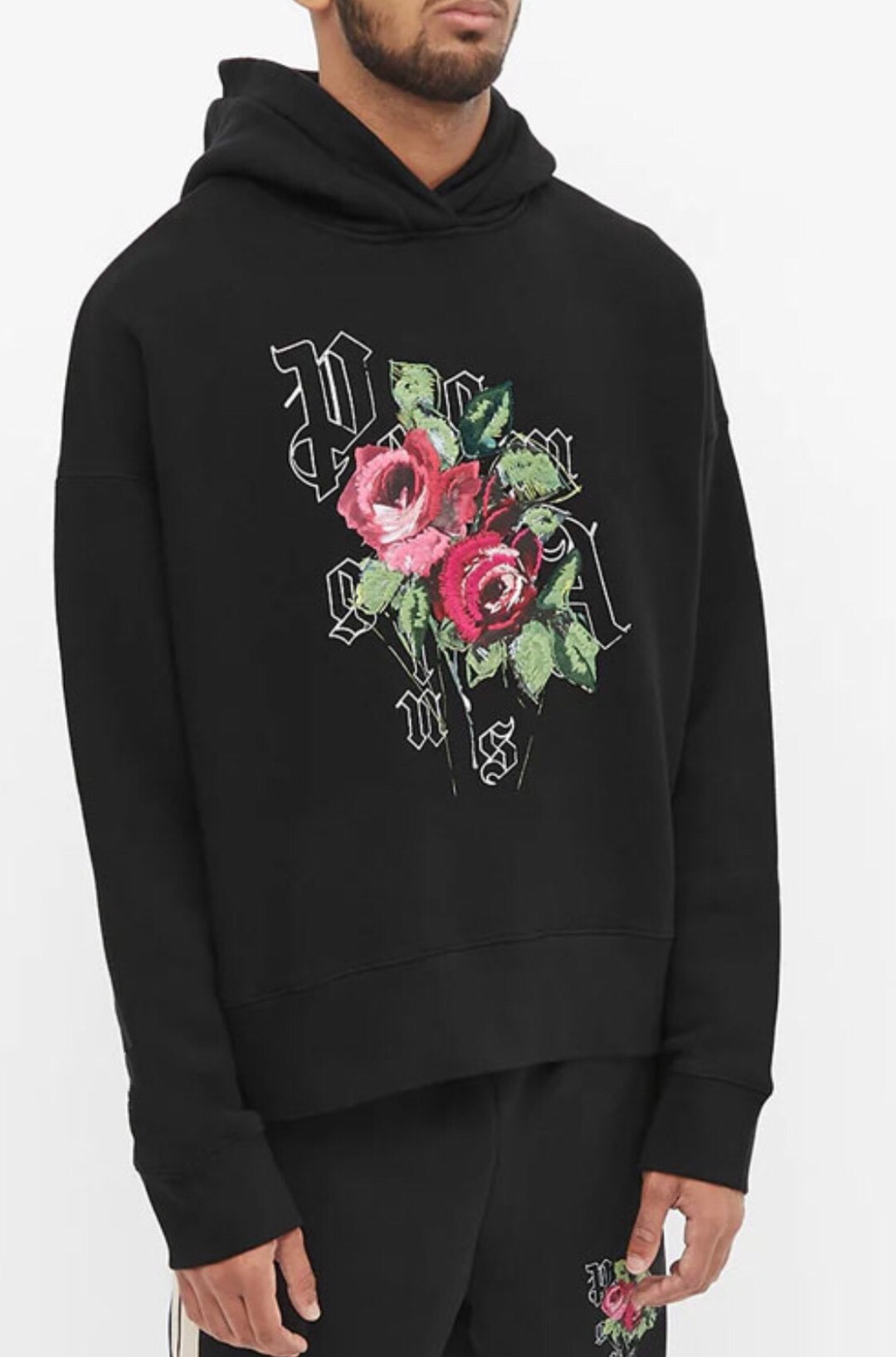 [buy more save more]palm angels nice to see a rose hoodie