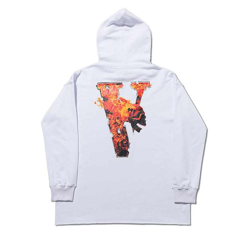 [buy more save more]vlone fire human skeleton hoodie