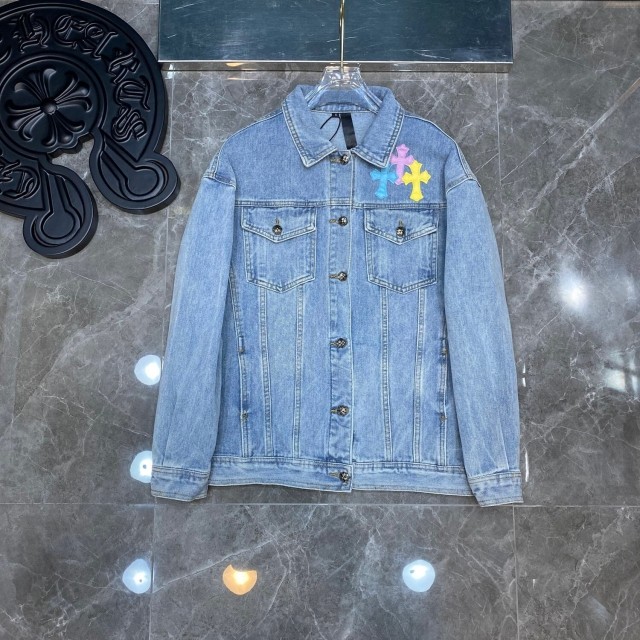 [Buy more Save more]green logo denim jacket