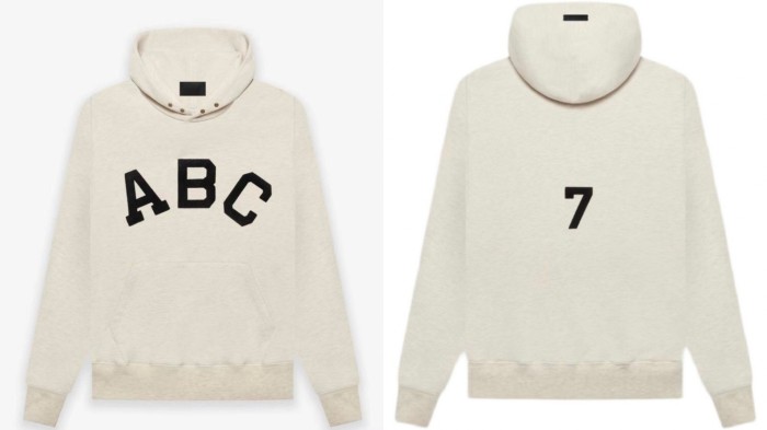 1:1 quality version Fear of God 7th Collection 21FW ABC 7 hoodie