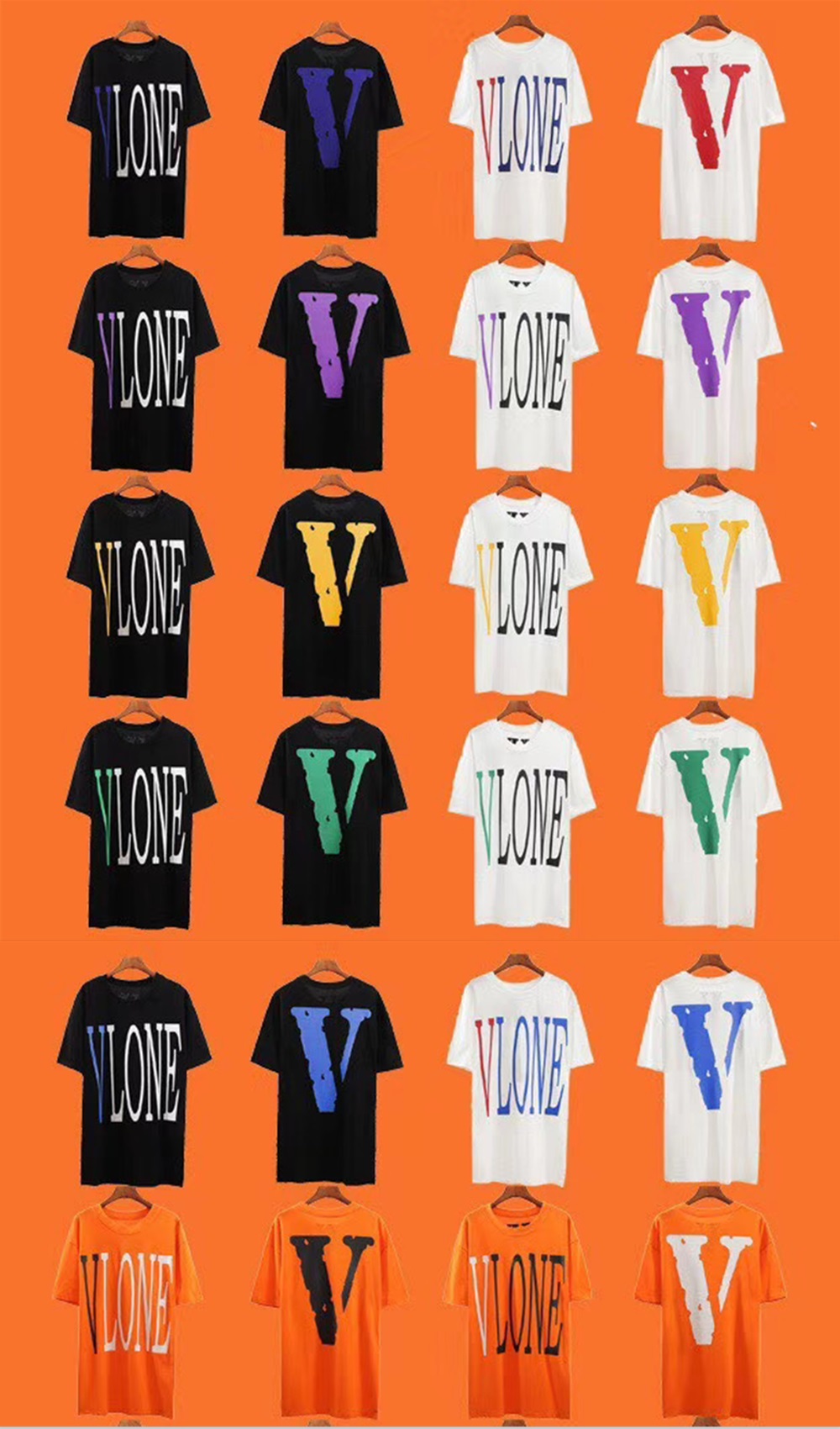 [buy more save more] 1:1 version vlone big logo tee 4 colors