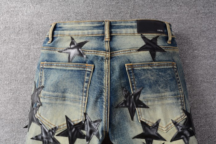 [buy more save more]Amiri Cortex Stars Blue Jeans