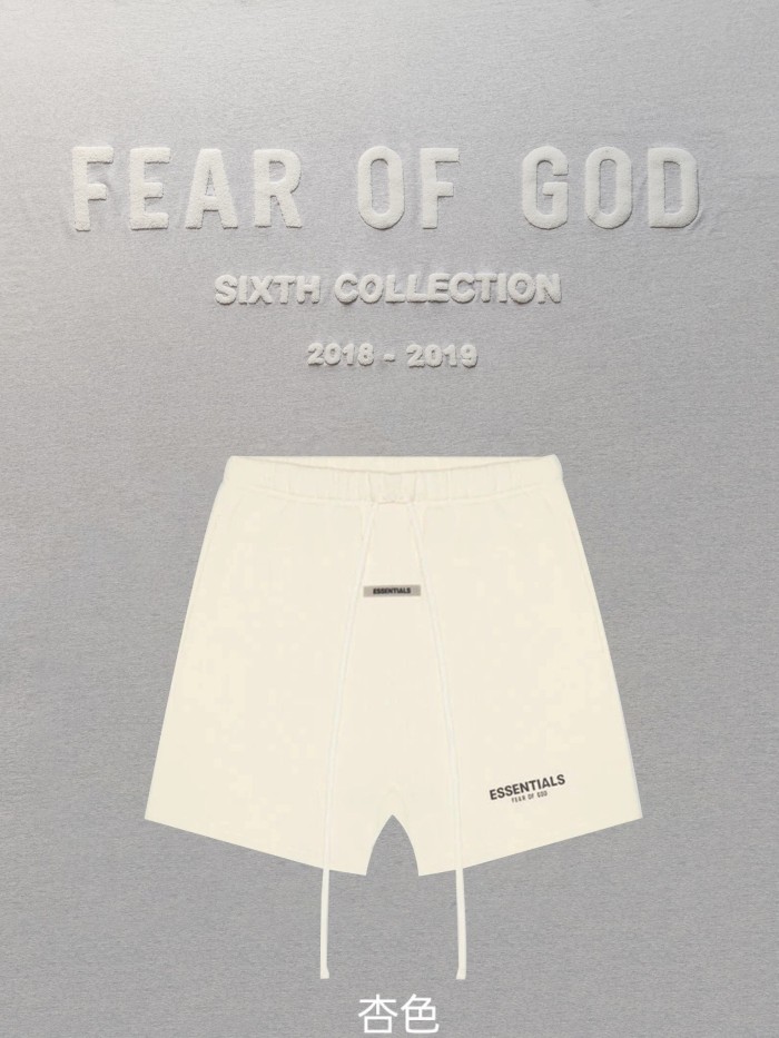 1:1 quality version Fear of God Fog ESSENTIALS shorts 7 colors