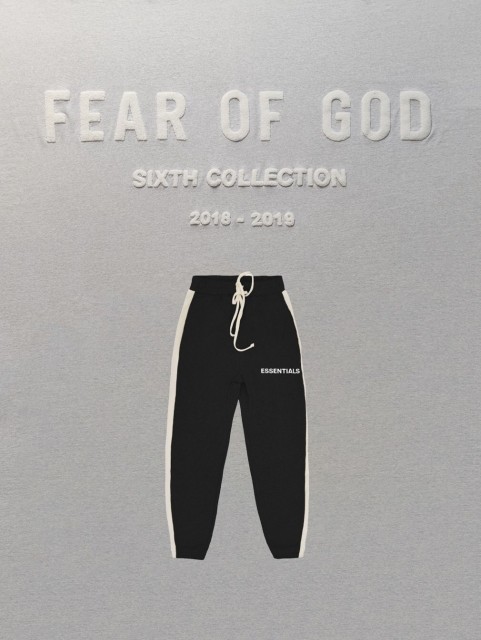 Fear Of God Fog Essentials Paneled Side Stripe Monogram Sweatpants