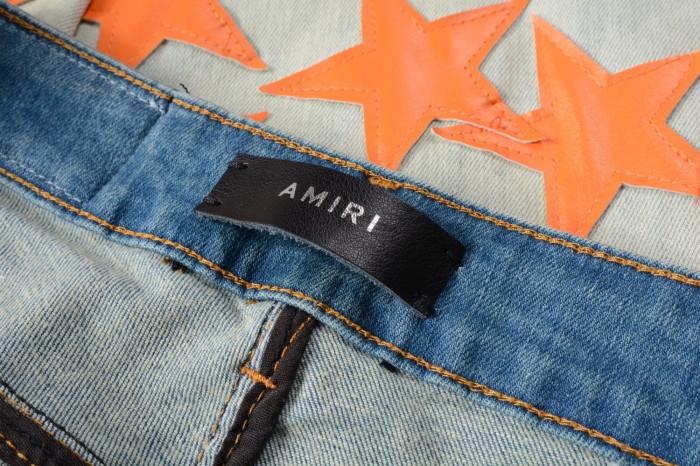 [Buy more Save more]orange star Jeans
