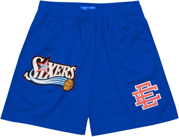 Eric Emanuel Sixers logo shorts 8 colors