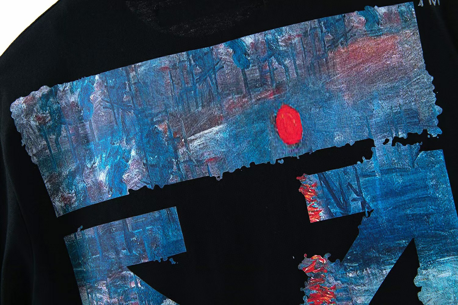 [buy more save more] off-white blue oil painting tee