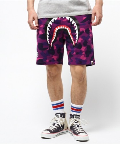 [No.490] Bape shark shorts purple