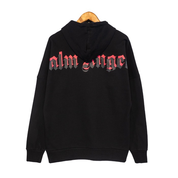 Palm angels overlapping letter hoodie