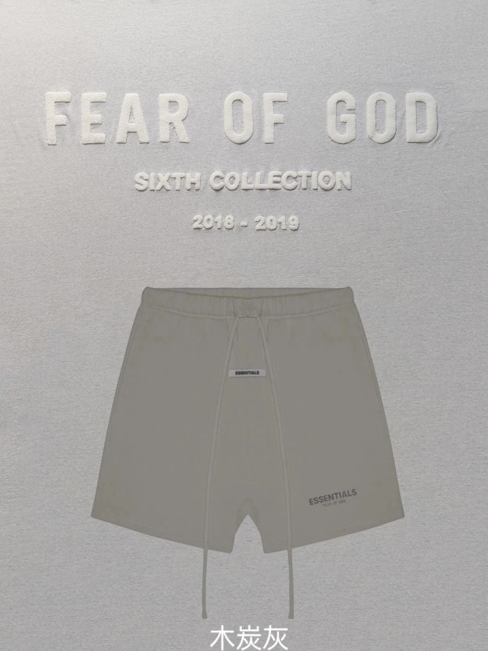 1:1 quality version Fear of God Fog ESSENTIALS shorts 7 colors