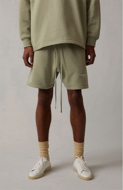 [buy more save more]1:1 quality version fear of god essentials 2022 small flocked logo shorts
