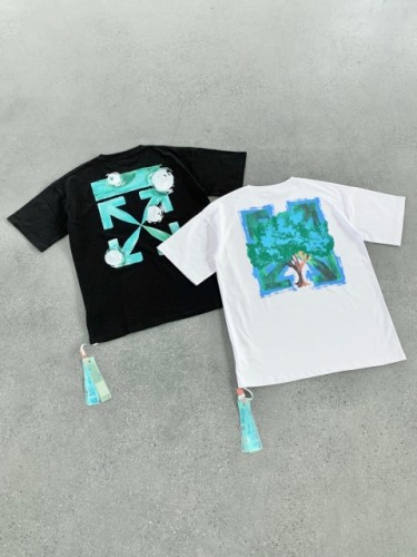 1:1 quality Off-white environment protection logo tee