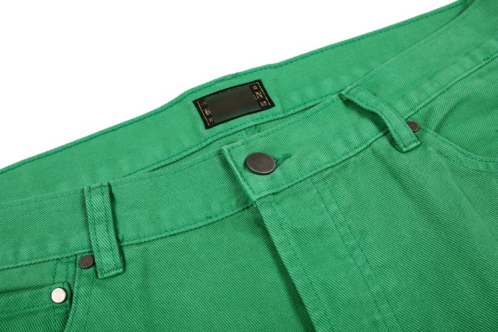 [Buy more Save more]Kapital Bone logo denim jeans green Travis Scott