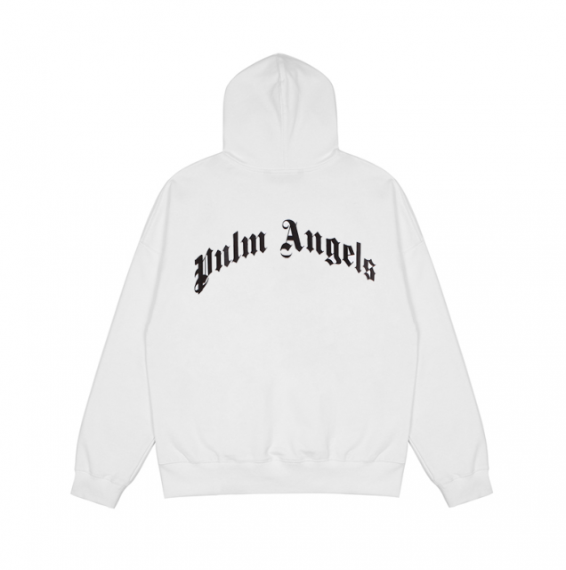 [buy more save more] palm angels flag bear hoodie black & white