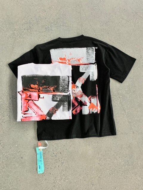 [buy more save more] 1:1 quality off-white brick logo tee
